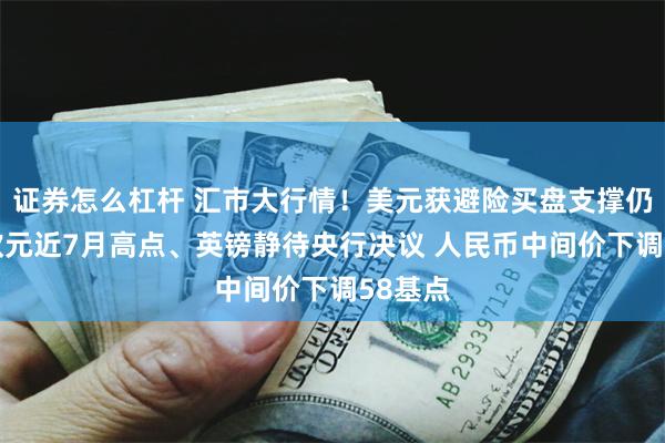 证券怎么杠杆 汇市大行情！美元获避险买盘支撑仍走软 欧元近7月高点、英镑静待央行决议 人民币中间价下调58基点