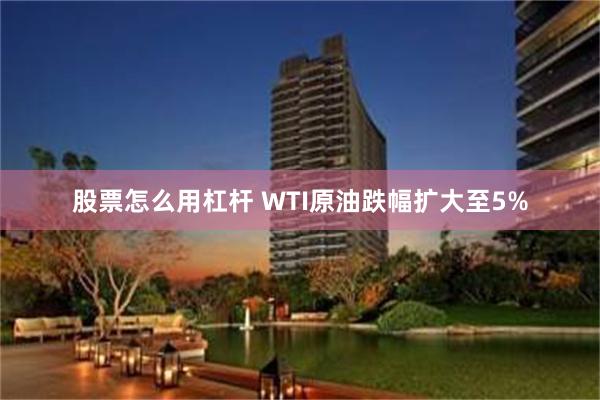 股票怎么用杠杆 WTI原油跌幅扩大至5%