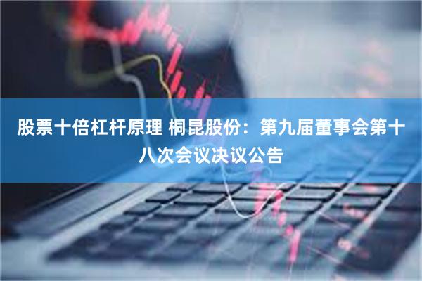 股票十倍杠杆原理 桐昆股份：第九届董事会第十八次会议决议公告