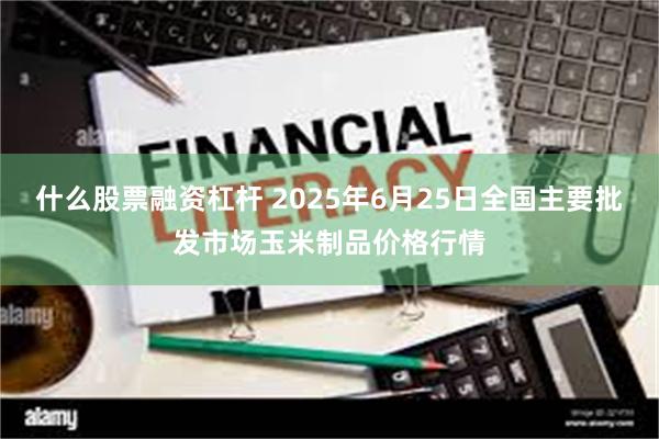 什么股票融资杠杆 2025年6月25日全国主要批发市场玉米制品价格行情